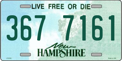 NH license plate 3677161