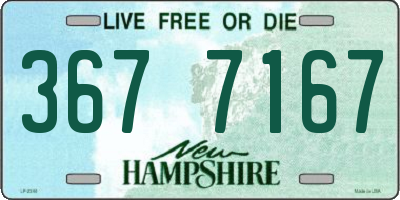 NH license plate 3677167