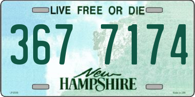 NH license plate 3677174