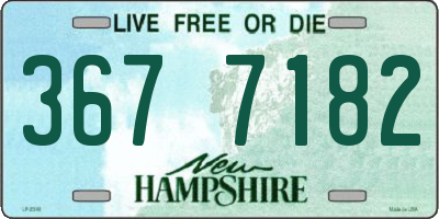 NH license plate 3677182