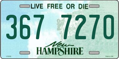 NH license plate 3677270
