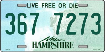 NH license plate 3677273
