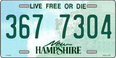 NH license plate 3677304