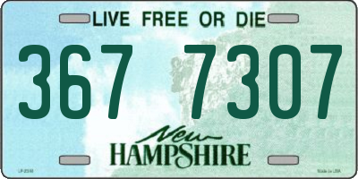 NH license plate 3677307