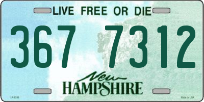 NH license plate 3677312
