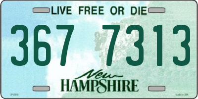 NH license plate 3677313