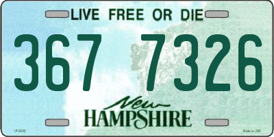 NH license plate 3677326