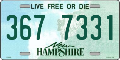 NH license plate 3677331