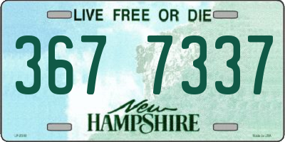 NH license plate 3677337