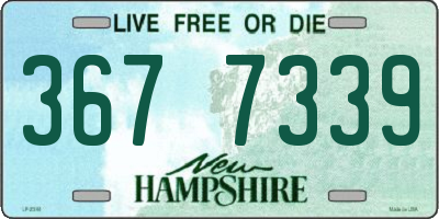 NH license plate 3677339