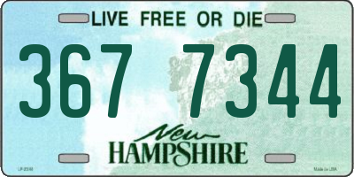 NH license plate 3677344
