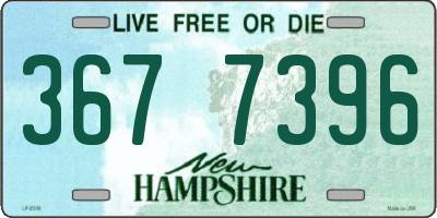 NH license plate 3677396