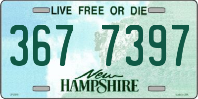 NH license plate 3677397
