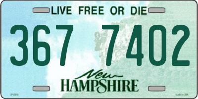 NH license plate 3677402