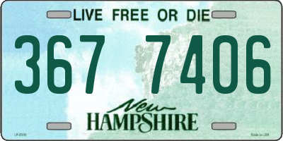 NH license plate 3677406