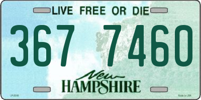 NH license plate 3677460
