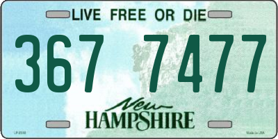 NH license plate 3677477