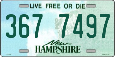 NH license plate 3677497