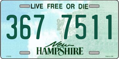 NH license plate 3677511