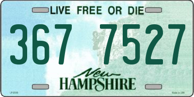 NH license plate 3677527