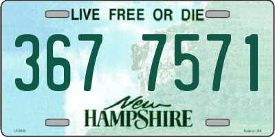 NH license plate 3677571