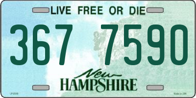 NH license plate 3677590