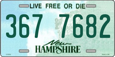NH license plate 3677682