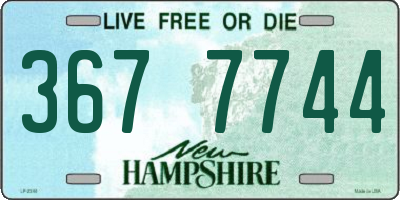 NH license plate 3677744