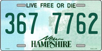 NH license plate 3677762