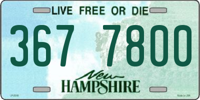 NH license plate 3677800