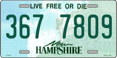 NH license plate 3677809