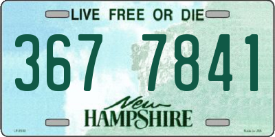 NH license plate 3677841
