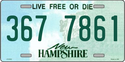 NH license plate 3677861