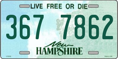 NH license plate 3677862