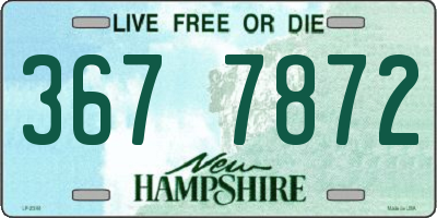 NH license plate 3677872