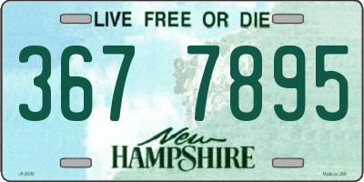 NH license plate 3677895