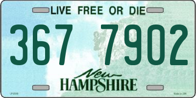NH license plate 3677902