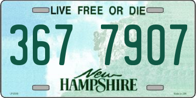 NH license plate 3677907