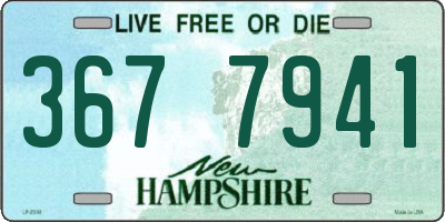 NH license plate 3677941