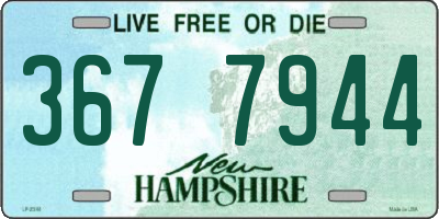 NH license plate 3677944