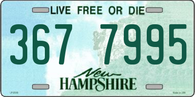 NH license plate 3677995