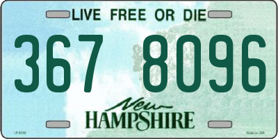 NH license plate 3678096