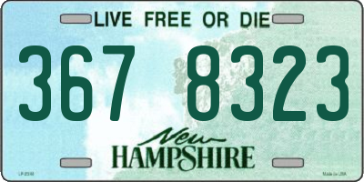 NH license plate 3678323
