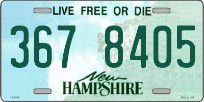 NH license plate 3678405