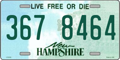 NH license plate 3678464