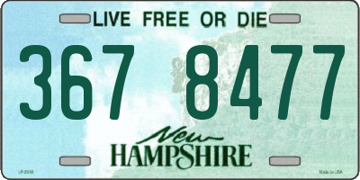 NH license plate 3678477