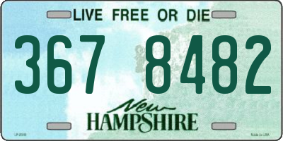 NH license plate 3678482