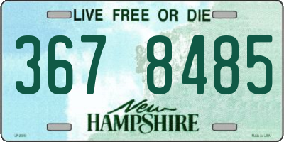 NH license plate 3678485