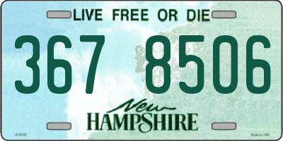 NH license plate 3678506
