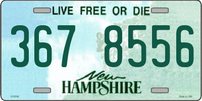 NH license plate 3678556
